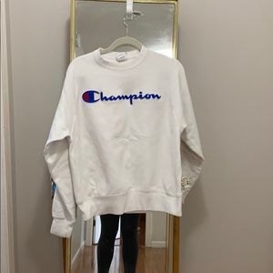 White champion crew neck